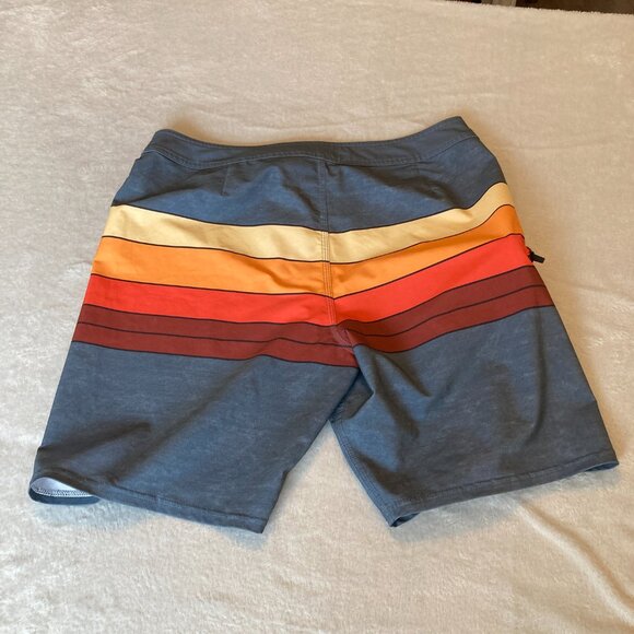 O'Neill Men's Hyperfreak Heist Line boardshorts Slate Swim Trucks Size 32 EUC - Picture 2 of 15